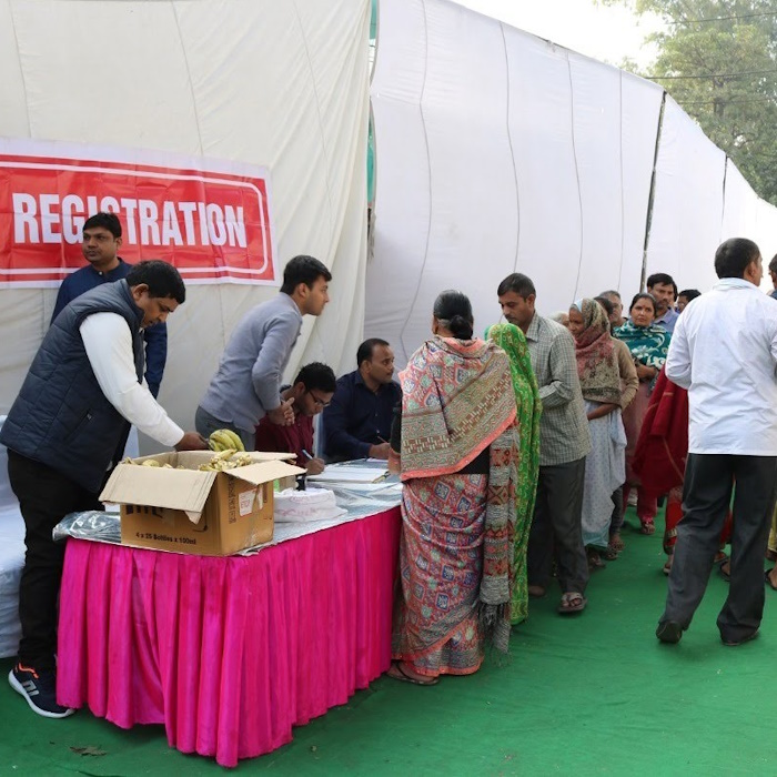 Registration Desk at Mega Medical Camp-2023