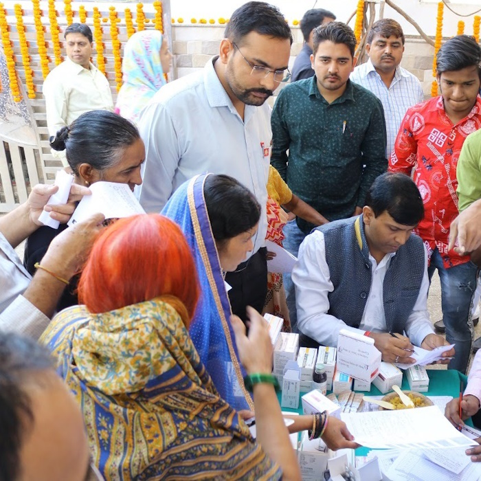 Medicine Counter at Mega Medical Camp - 2023